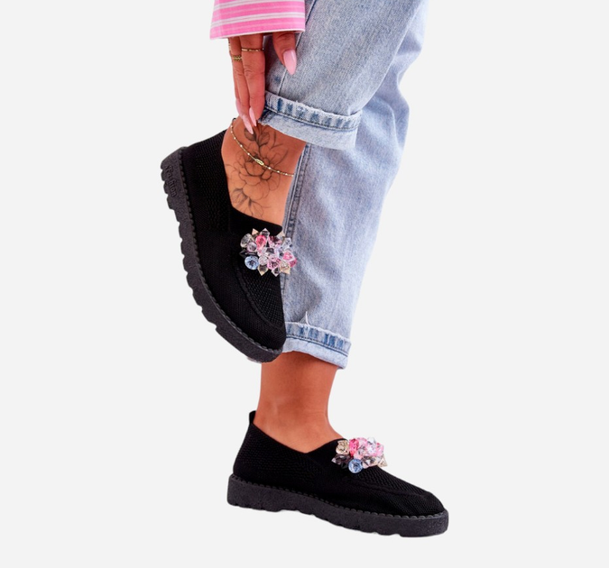 Buty wsuwane damskie Simple 40 Czarne (5905677438475) - obraz 4