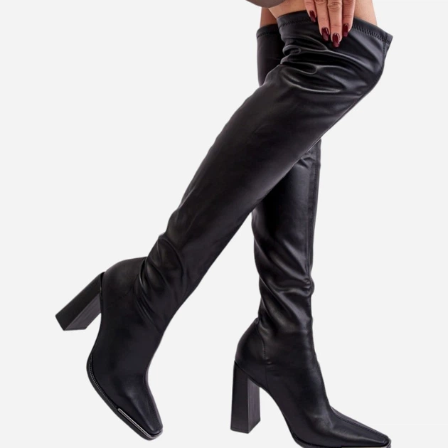 Жіночі ботфорти Orcella 36 Чорні (5905677021851) - зображення 7