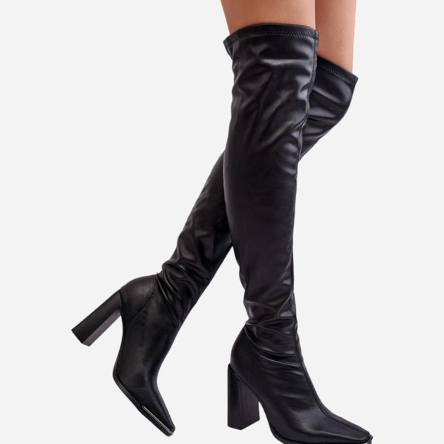 Жіночі ботфорти Orcella 37 Чорні (5905677021868) - зображення 3