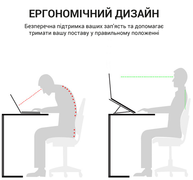 Підставка для ноутбука OfficePro LS111S Aluminum alloy Silver - зображення 19