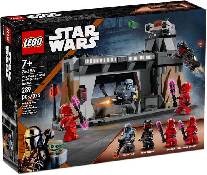 Zestaw klocków LEGO Star Wars Pojedynek Paza Vizsli i Moffa Gideona 289 elementów (75386) - obraz 1