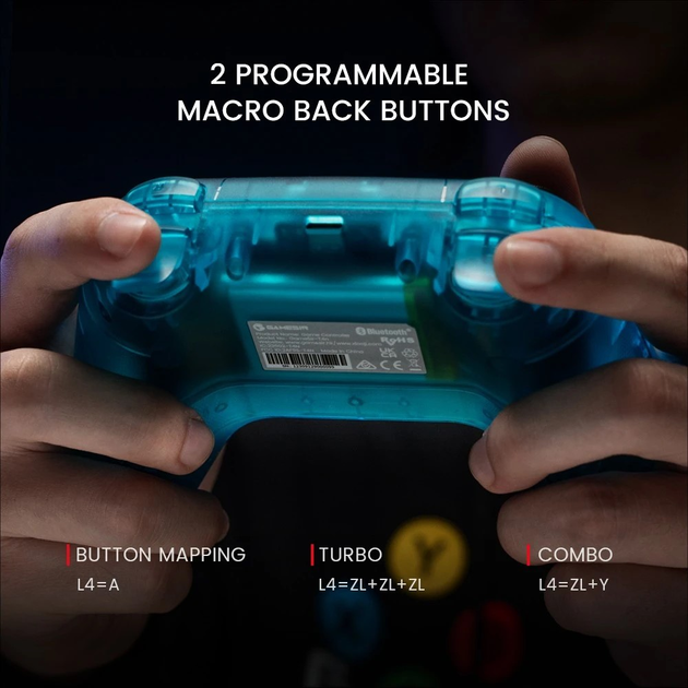 Контролер бездротовий ігровий GameSir Nova MultiPlatform NT HRG7111 (6936685220942) - зображення 7