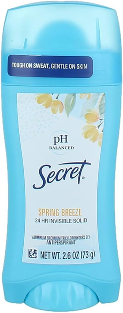 Дезодорант-антиперспірант Secret Invisible Deodorant Antiperspirant Spring Breeze 73гр (037000124306) - Фото 1 Дезодорант-антиперспірант Secret Invisible Deodorant Antiperspirant Spring Breeze 73гр (037000124306) - изображение 1