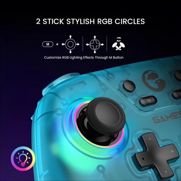 Контролер ігровий GameSir Nova MultiPlatform RW HRG7110 (6936685220935) - зображення 6