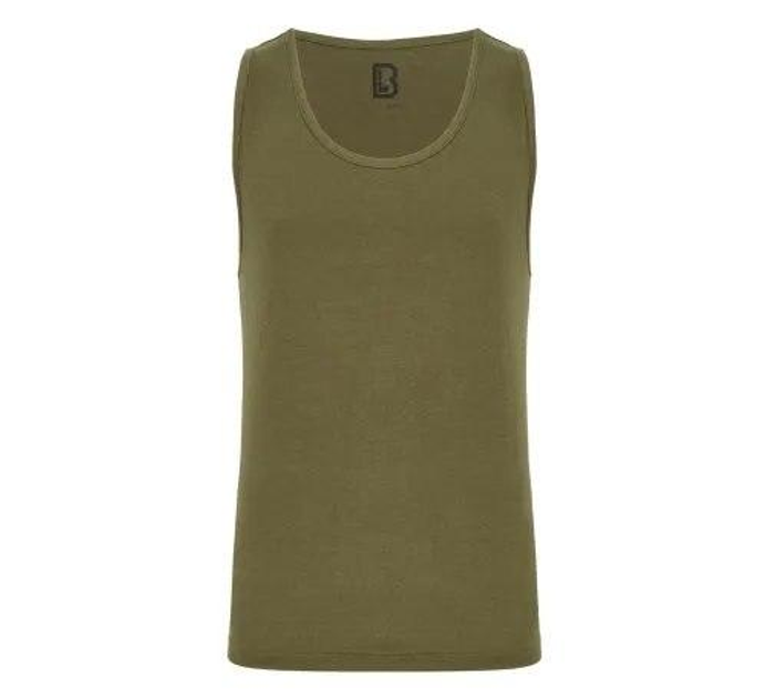 Тактична майка, футболка без рукавів армійська 100% бавовни Brandit Tank Top олива 4XL - зображення 1