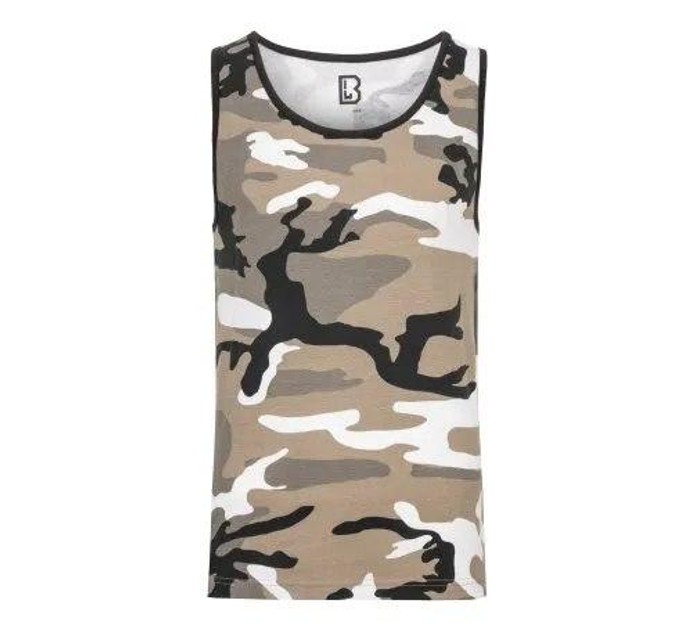 Тактическая майка, футболка без рукавов армейская 100% хлопка Brandit Tank Top Urban 4XL - изображение 1