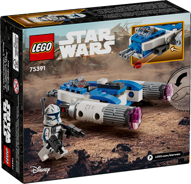 Zestaw klocków LEGO Star Wars Mikromyśliwiec Y-Wing kapitana Rexa 99 elementów (75391) - obraz 6