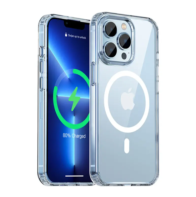 Протиударний чохол для iPhone 15 Pro Max з Magsafe IPAKY Comely Series Прозорий - Фото 1 Протиударний чохол для iPhone 15 Pro Max з Magsafe IPAKY Comely Series Прозорий - зображення 1