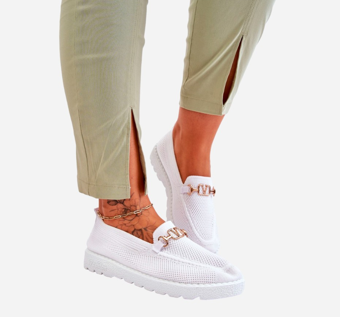Buty wsuwane damskie Alena 39 Białe (3072848324645) - obraz 13