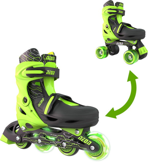 Роликовые коньки Neon Combo Skates Салатовые 30-33 (NT09G4) - изображение 1