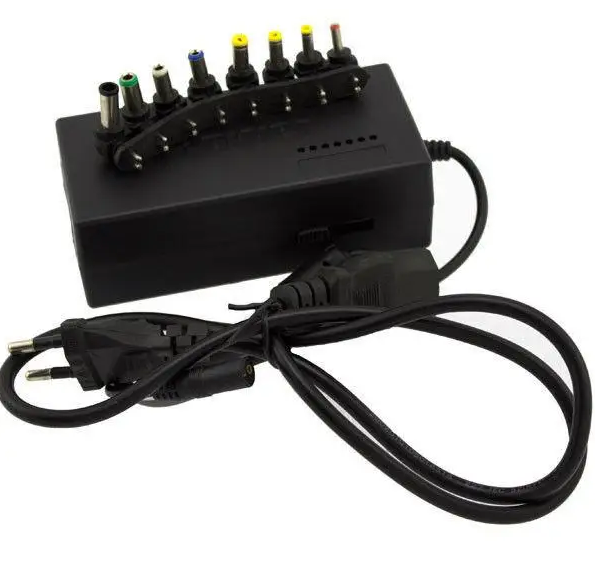 Универсальный блок питания с регулировкой напряжения JY-120W 24 В (8 насадок) адаптер питания / Чёрный - Фото 2 Универсальный блок питания с регулировкой напряжения JY-120W 24 В (8 насадок) адаптер питания / Чёрный - изображение 2