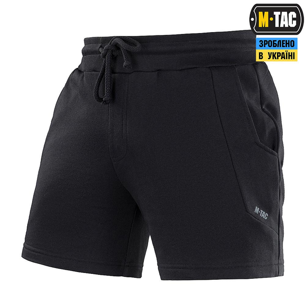 Летние шорты M-Tac Sport Fit Cotton Black черные 2XL - изображение 1
