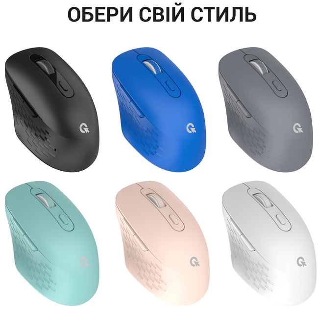 Мышь OfficePro Silent Click Wireless/Bluetooth Mint (M230M) - изображение 16
