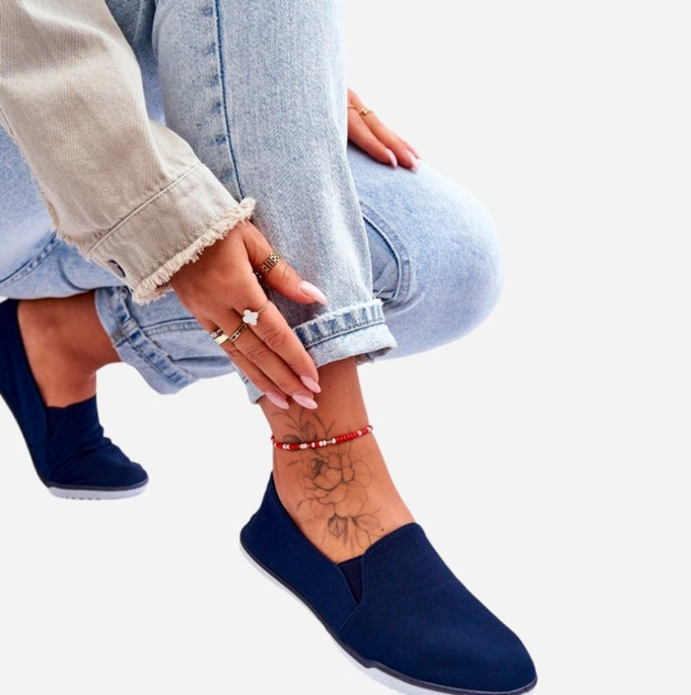 Buty wsuwane damskie Versali 38 Granatowe (5905677427639) - obraz 4