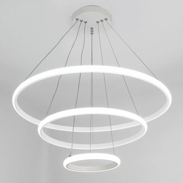 Керована світлодіодна люстра LATTE 75W 3R-ON/OFF-600x1100-WHITE/WHITE-220-IP20 - Фото 6 Керована світлодіодна люстра LATTE 75W 3R-ON/OFF-600x1100-WHITE/WHITE-220-IP20 - зображення 6