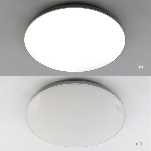 Керований світлодіодний світильник MOON 70W R-ON/OFF-450×65-WHITE/SILVER-220-IP40 - зображення 7