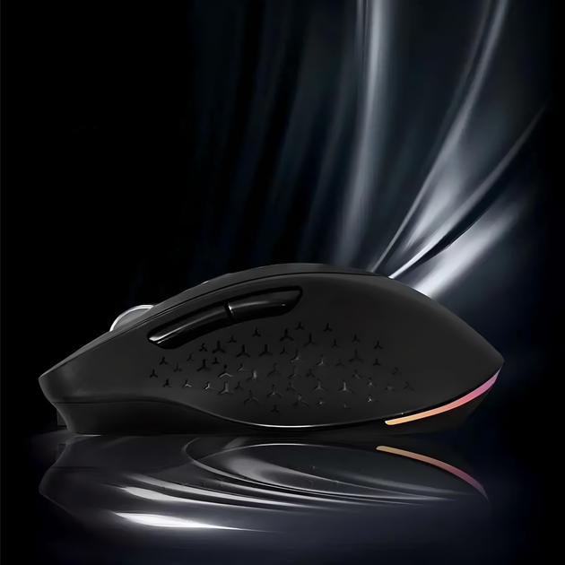 Миша ACER OMR218 з бездротовим підключенням Bluetooth + USB2.4ГГц, RGB, акумулятором, 1600DPI, чорно-сірий - Фото 4 Миша ACER OMR218 з бездротовим підключенням Bluetooth + USB2.4ГГц, RGB, акумулятором, 1600DPI, чорно-сірий - зображення 4
