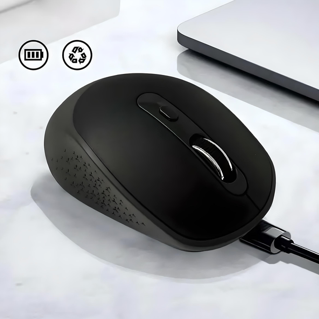 Миша ACER OMR218 з бездротовим підключенням Bluetooth + USB2.4ГГц, RGB, акумулятором, 1600DPI, чорно-сірий - Фото 5 Миша ACER OMR218 з бездротовим підключенням Bluetooth + USB2.4ГГц, RGB, акумулятором, 1600DPI, чорно-сірий - зображення 5