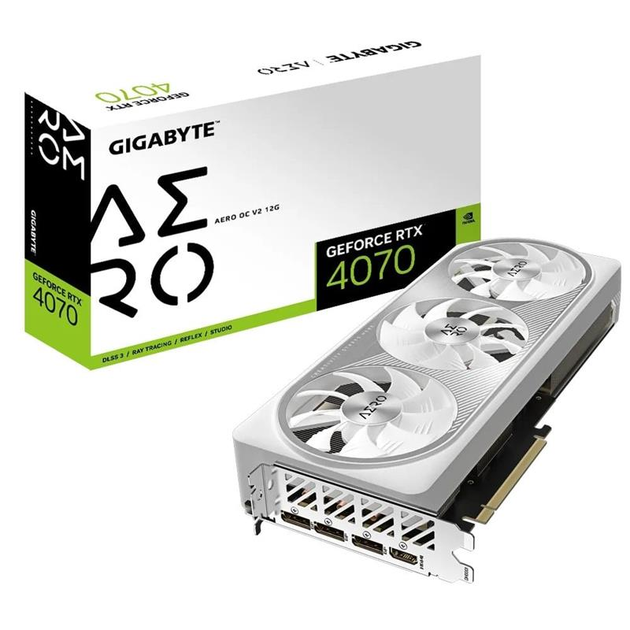 Видеокарта Gigabyte GeForce RTX 4070 AERO OC V2 12G (GV-N4070AERO OCV2-12GD) - изображение 1