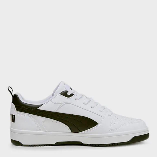 Акція на Чоловічі кеди низькі Puma Rebound v6 Low 39232802 43 (9UK) 28 см Puma White-Puma Black-Puma Black від Rozetka