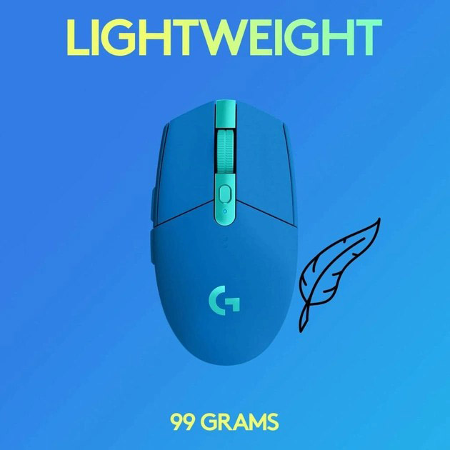 Мышь беспроводная Logitech G304 Gaming mouse Blue (910-006016) - изображение 8