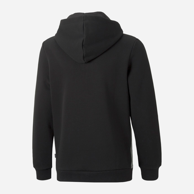 Bluza z kapturem chłopięca Puma ESS Block Hoodie FL B 84908101 128 cm Czarny/Biały (4064535880731) - obraz 2