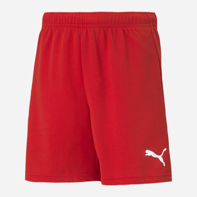 Підліткові шорти на резинці для хлопчика Puma teamRISE Short 70494301 140 см Червоні (4063699213706) - зображення 1