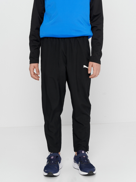 Дитячі спортивні штани для хлопчика Puma teamRISE Sideline Pants 65732903 128 см Чорні (4063697200579) - зображення 1