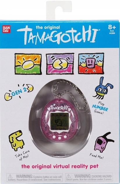 Інтерактивна іграшка Bandai Tamagotchi Pink Glitter (3296580429417) - зображення 1
