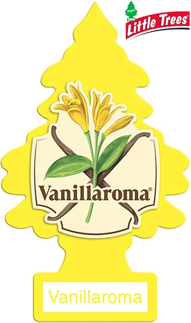 Освіжувач повітря 4 шт LITTLE TREES Vanillaroma (Ваніль), ароматизатор Ялинка для автомобіля, будинку, офісу, ванної кімнати, шафи, гаража - Фото 2 Освіжувач повітря 4 шт LITTLE TREES Vanillaroma (Ваніль), ароматизатор Ялинка для автомобіля, будинку, офісу, ванної кімнати, шафи, гаража - зображення 2