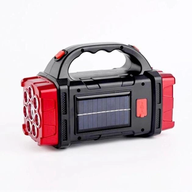 Фонарь аккумуляторный на солнечной батарее LED Hurry Bolt HB-1678 с Power Bank боковой фонарик - изображение 5