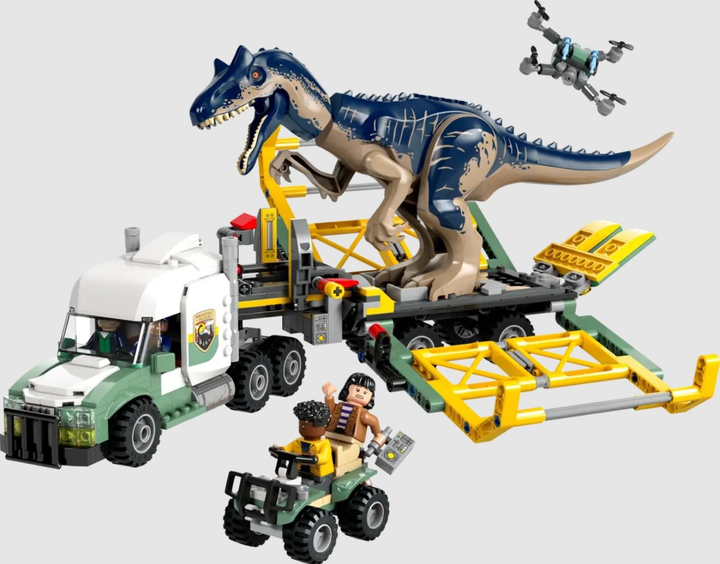 Конструктор LEGO Jurassic World Dinomise: транспортна вантажівка алозавра 588 деталей (76966) - зображення 3