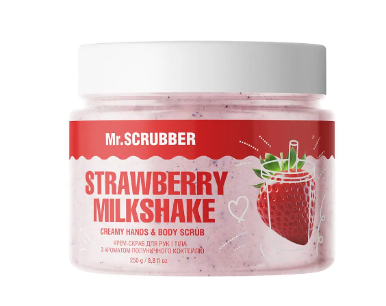 Крем-скраб для рук и тела Mr.Scrubber Strawberry Milkshake 250 г - Фото 1 Крем-скраб для рук и тела Mr.Scrubber Strawberry Milkshake 250 г - изображение 1