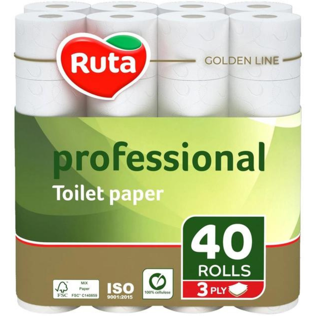 Туалетная бумага Ruta Professional 3 слоя - Фото 1 Туалетная бумага Ruta Professional 3 слоя - изображение 1