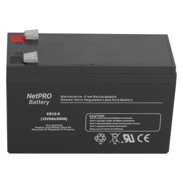 Акумулятор NetPRO CS 12-9 (12V/9Ah) - Фото 1 Акумулятор NetPRO CS 12-9 (12V/9Ah) - изображение 1