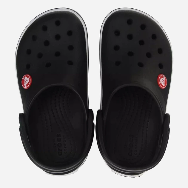 Детские кроксы-сабо для мальчика Crocs Crocband Clog 207006-001 33-34 (J2) Черные (191448739079_1914487390792) - изображение 5