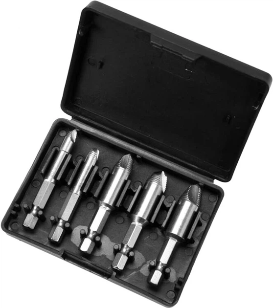 Набір екстракторів YATO HEX 1/4", HSS 4241, для видалення зломаних гвинтів 5 шт (YT-06035) - зображення 2
