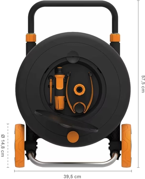 Котушка зі шлангом Fiskars Waterwheel M 20 м (6411501510167) - зображення 3