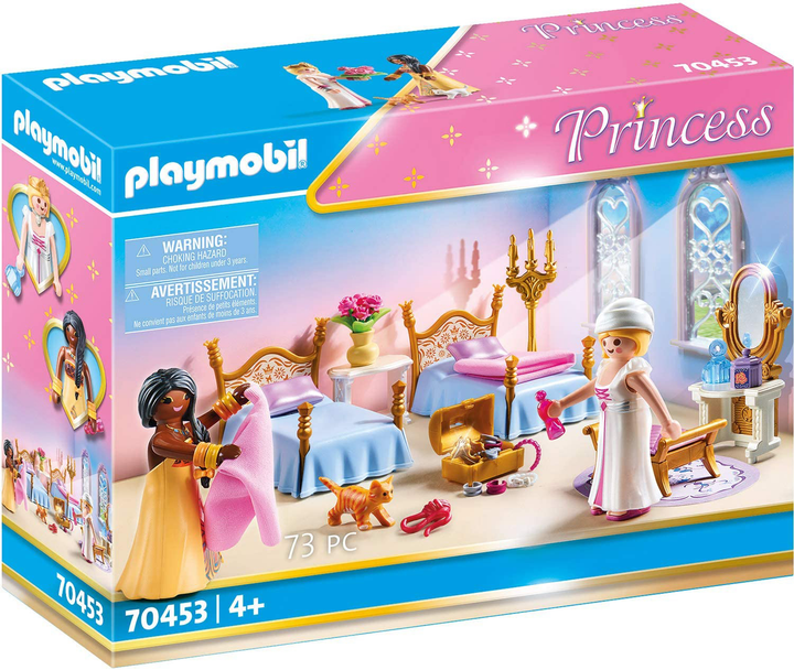 Zestaw zabawkowy Playmobil Sypialnia księżniczek 73 szt. (4008789704535) (955555904912308) - Outlet - obraz 1