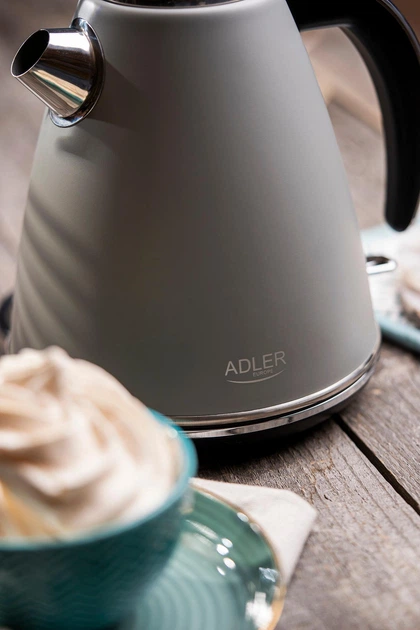 Электрочайник в стальном корпусе Adler AD 1343 grey 1,5 л STRIX - изображение 14