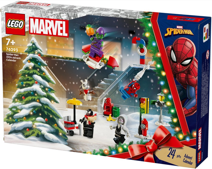 Zestaw klocków Lego Marvel Kalendarz adwentowy na 2024 rok Spider-Man 246 elementów (76293) - obraz 2