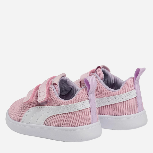 Sneakersy dziecięce dla dziewczynki na rzepy Puma Courtflex v2 Mesh V 37175908 23 (6UK) Różowe (4063697741430) - obraz 4