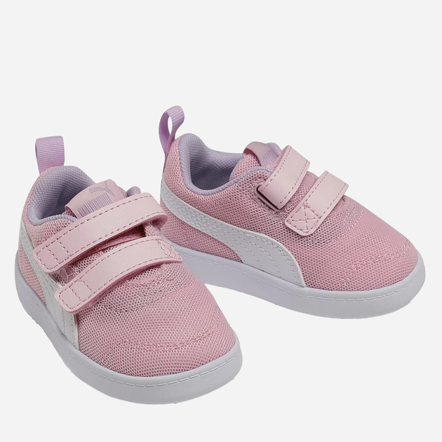 Sneakersy dziecięce dla dziewczynki na rzepy Puma Courtflex v2 Mesh V 37175908 27 (9UK) Różowe (4063697741478) - obraz 3