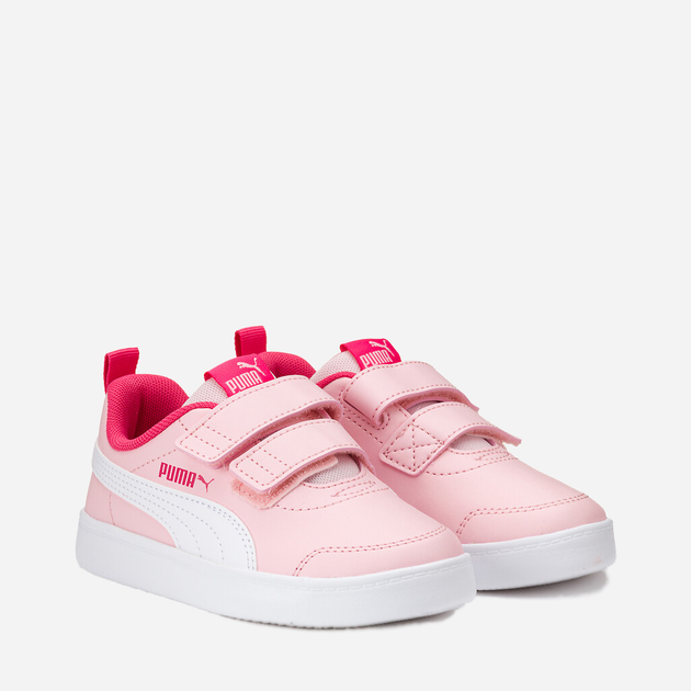 Tenisówki dziecięce dla dziewczynki na rzepy Puma Courtflex v2 V 37154325 35 (2½UK) Różowe (4065449386708) - obraz 2