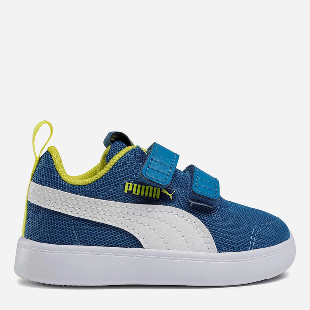 Tenisówki chłopięce na rzepy Puma Courtflex v2 Mesh V 37175907 23 (6UK) Niebieskie (4063697721869) - obraz 1