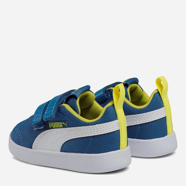 Sneakersy chłopięce na rzepy Puma Courtflex v2 Mesh V 37175907 26 (8½UK) Niebieskie (4063697721890) - obraz 3