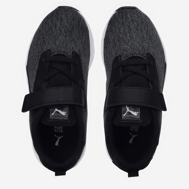 Buty sportowe chłopięce na rzepy Puma Comet 2 Alt V 19477701 28 (10UK) Czarny/Biały (4063697831643) - obraz 6