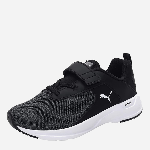 Buty sportowe chłopięce na rzepy Puma Comet 2 Alt V 19477701 29 (11UK) Czarny/Biały (4063697831667) - obraz 4