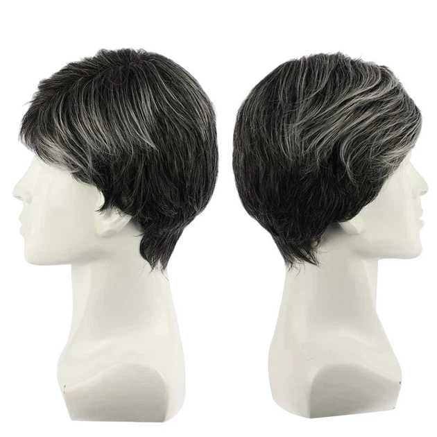 Парик мужской короткий черный с сединой VC Men 3571 / MW002A - Фото 3 Парик мужской короткий черный с сединой VC Men 3571 / MW002A - изображение 3