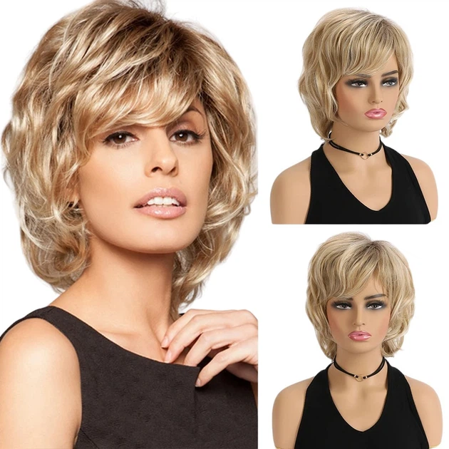 Парик пшеничный короткий, натуральные синтетические волосы VC WIG-450 - Фото 2 Парик пшеничный короткий, натуральные синтетические волосы VC WIG-450 - изображение 2